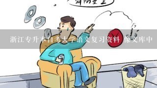 浙江专升本自考大学语文复习资料 像文库中 大学语文文学常识 这样的