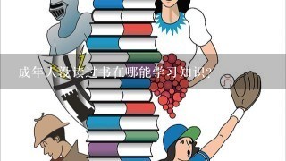 成年人没读过书在哪能学习知识？