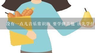 没有一点儿音乐常识的 要学弹吉他 该先学什么？