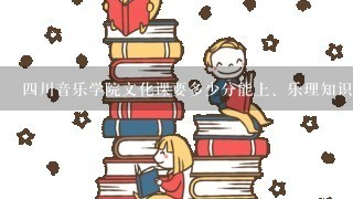 四川音乐学院文化课要多少分能上、乐理知识多好才能上？