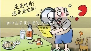 初中生必须掌握的文学常识？