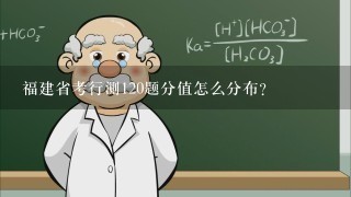 福建省考行测120题分值怎么分布?