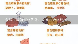 音基考试如何分优秀、良好、合格档次