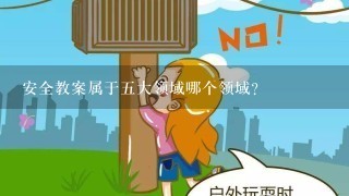 安全教案属于五大领域哪个领域？