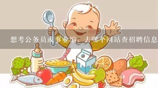 想考公务员或事业编，去哪个网站查招聘信息呢？