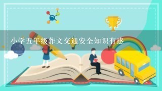 小学五年级作文交通安全知识有感