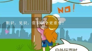 胆识，见识，常识哪个更重要？