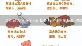 要想成为1个优秀的造价师应该熟练地掌握哪些知识。