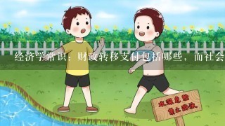 经济学常识：财政转移支付包括哪些，而社会福利又包括哪些呢？