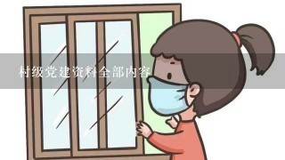 村级党建资料全部内容