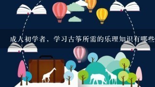 成人初学者，学习古筝所需的乐理知识有哪些