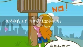 在体制内工作有哪些注意事项呢？