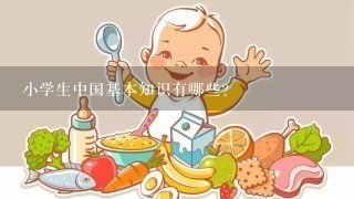 小学生中国基本知识有哪些？