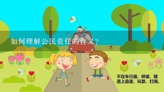 如何理解公民责任的含义?