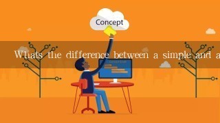 Whats the difference between a simple and a compound sentence?