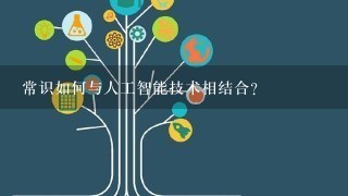 常识如何与人工智能技术相结合?